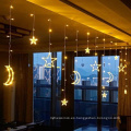 Luces navideñas modernas LED de vacaciones Iluminación de cadena LED de estrella para decoración de fiesta de guirnalda de boda de vacaciones